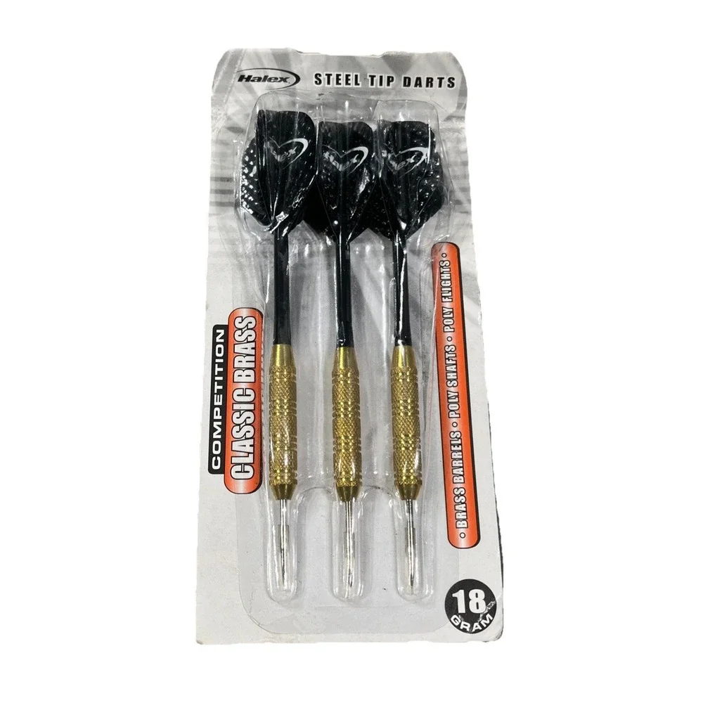Halex Competition Darts Brass Barrels Steel Tip 18 Gram Soft‎ Tip Old Stock NEW